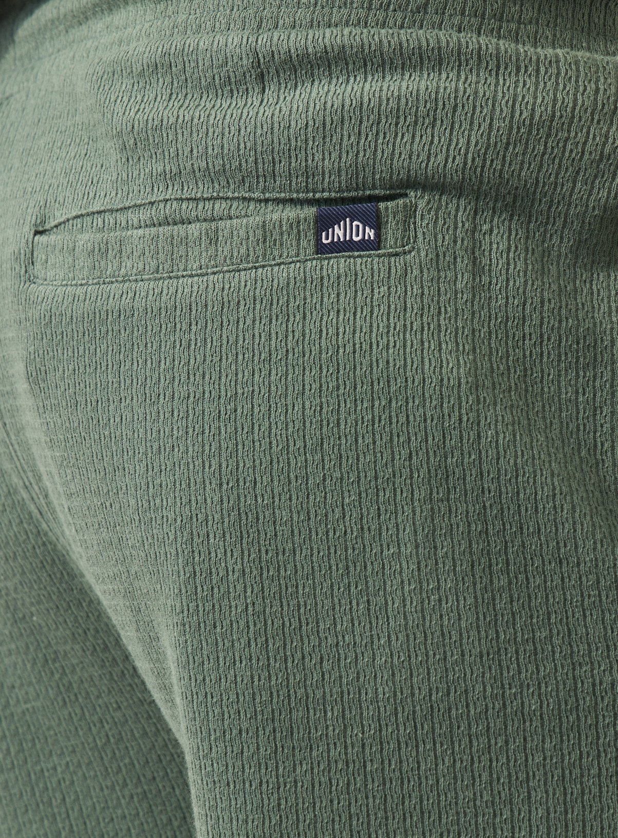 UNION WORKS Green Textured Co-ord Shorts  XL - Image 2 thumbnail